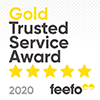 Feefo Gold Trusted Service Award