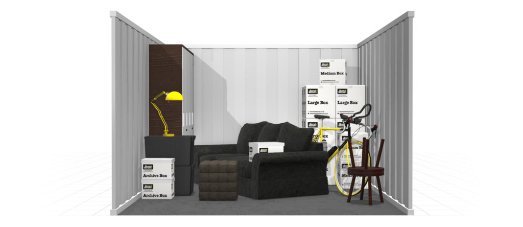 Half Full 100 sq ft Unit